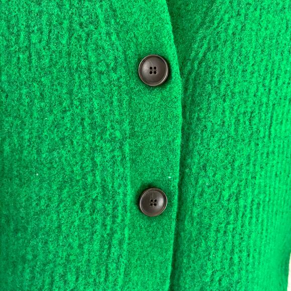 Stockholm Atelier & Other Stores Wool Yak Blend Green Cardigan Sweater Small - Picture 3 of 6